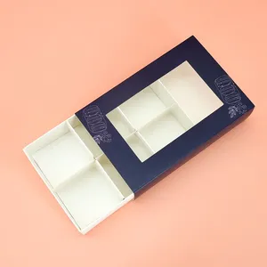 Custom Bakery Food Cupcake Drawer Gift Box With PVC thumbnail-3
