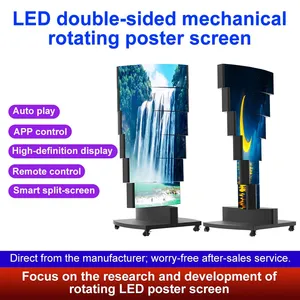 LED Mechanical Rotating Advertising Machine GOB Display Screen Poster Screen Shopping Mall Advertising Machine Seamless Splicing Mobile Large Screen thumbnail-3