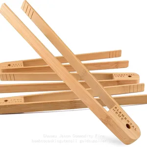 Bamboo Tong Wholesale Bamboo Wood Tongs Bamboo Kitchenware for Sale thumbnail-1