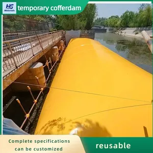 Multifunctional PVC Water Cofferdam Reusable Temporary Water Barrier For Aquatic Engineering Works thumbnail-2