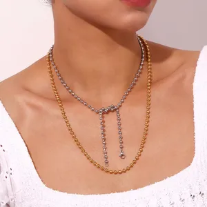 OEM Custom Pendant Manufacturer 316L Stainless Steel Necklace - Low MOQ 18K PVD Plated Waterproof Chain thumbnail-3