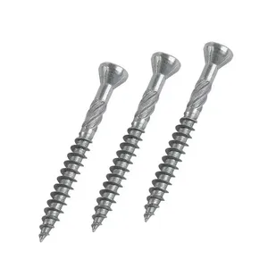 Factory Direct C1022A Pozi Chipboard Screws Yellow Zinc Plated Half Thread Double Countersunk Full Sizes High Hardness thumbnail-3