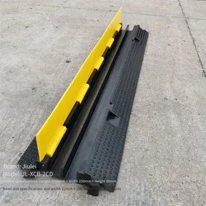 Jiulei Brand Jl-xcb-2cd | Rubber and Plastic Transition Belt [manufacturer] Length: 1000mm * Width: 250mm * Height: 50mm | Slot Width: 32mm * Slot Height: 32mm * Two Holes thumbnail-4
