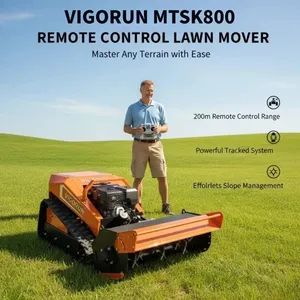 Vigorun Multifunctional 800mm Remote Control Tracked 40 Degree Servo Motor Grass Trimmer thumbnail-1