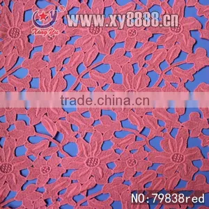 2014 Allover Embroidery Guipure Fabric Factory Lace thumbnail-1