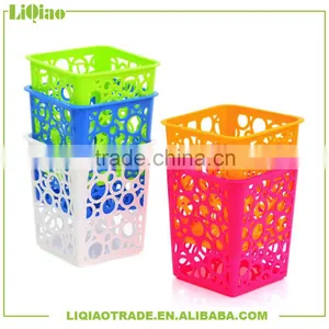 Fashion New Type Hollow Plastic Multi Function Storage Baskets /pen Holder thumbnail-1