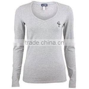 100%cotton Long Sleeve WomenT Shirt thumbnail-1