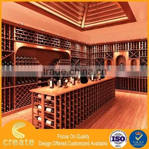 Maple Acrylic Wine Display Cabinets Glass Wine Bar Cabinet thumbnail-6