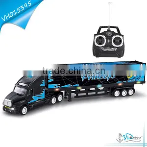 4 Channel Remote Control Container Truck Toy With Music and Light thumbnail-1