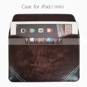 High Grade Leather Wallet Case for Ipad Mini thumbnail-2