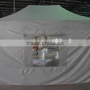 3m * 4.5m Small Hexagon Folding Gazebo With Door and Window for Sales thumbnail-3
