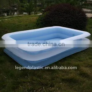 Inflatable 3-ring Rectangular Play Pool thumbnail-1