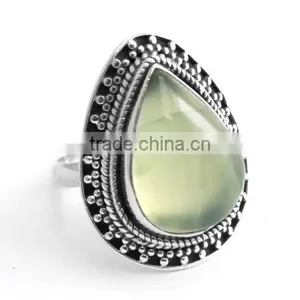 Change Your Life Style Prehnite 925 Sterling Silver Ring thumbnail-1
