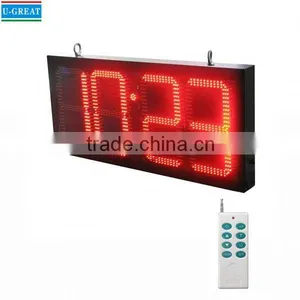 HD Outdoor RF Control Time Temperature Led Display Board thumbnail-1