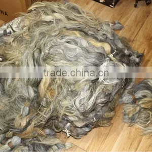 Grey Hair Bulk Unprocessed Virgin Hair Extension Raw Hair Bulk thumbnail-2