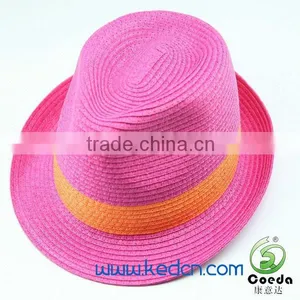 Women Woven Band Paper Hat thumbnail-1