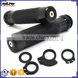 BJ-HB-052 7/8'' CNC Aluminum Rubber Motorcycle Handlebar Grips thumbnail-1
