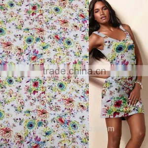 Fabric for Printing 100 Polyester Flower Printed Fabric Print Knit Fabric thumbnail-1