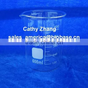 600ml Glass Beaker--material BORO 3.3--glass Beaker, Low Form, With Spout thumbnail-1