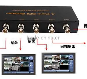 1080P Video Audio SD/HD/3G SDI Splitter 1 Input 4 Output thumbnail-2
