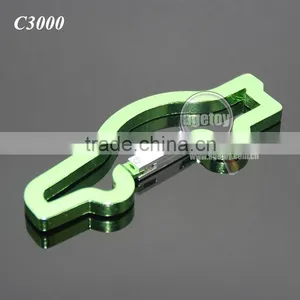 Random Mix Multicolor Aluminum Alloy Spring Clip Buckle Wholesale Metal Mini Car Shape Carabiner thumbnail-2
