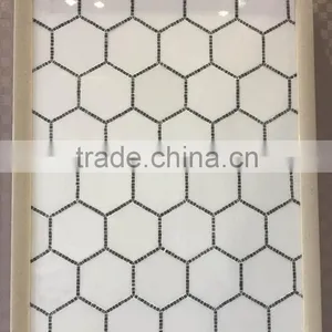 Popular Eastern White Marble Hexagon Mosaic Tiles on Sales thumbnail-6