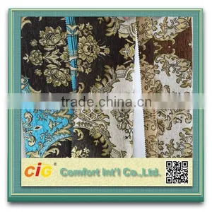 100 Polyester Sofa Chenille Fabric Chenille Jacquard Sofa Fabric 2015 thumbnail-5
