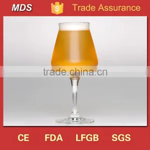 Crafted Aqua Blue Stem Customized Beer Glass Cup thumbnail-3