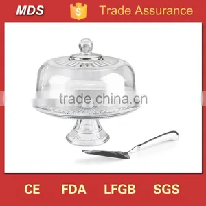 Home Gifts Handmade Clear Glass Dome Cake Cover thumbnail-1