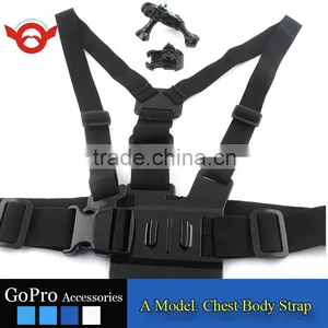 A Model:chest Body Stra Chest Belt for Gopro Hero 2/3/3+/4/4 Session, Gopro Accessories With 3-way Adjustment Base thumbnail-1