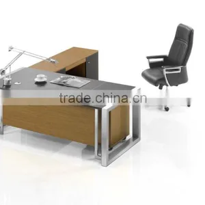 DT-11 Modern New Design Office Desk Frame Office Table Executive Desk Stainless Steel Frame Executive Desk thumbnail-2
