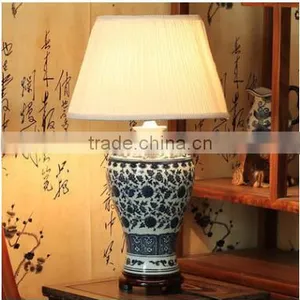 Factory Prices Blue and White Chinese Ceramic Table Lamps With 3C Certification thumbnail-1