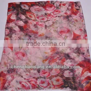 100% Wool Scarf, 200s Wool With Digital Printing,new Scarf 2013 thumbnail-3