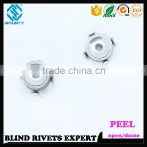 HOT SELLING OPEN END FACTORY ALUMINUM STEEL PEEL RIVETS thumbnail-3