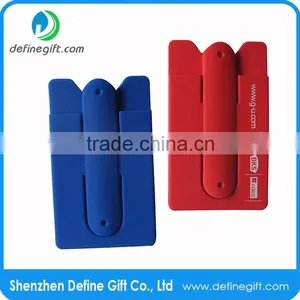 Welcome Small Order Business Gift 3M Adhesive Cellphone Stand With Wallet thumbnail-2