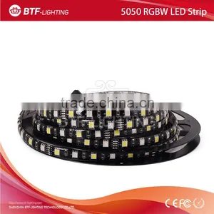 5050 RGBW 5m 60leds/m Led Strip Rgbw RGB+Cold White Strip Waterproof IP65 Black PCB DC12V SMD 5050 Mixed Color thumbnail-1