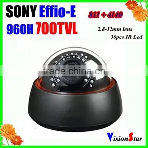 Mini Video Cameras 811+4140 Sony Effio-E 700tvl 960h Ccd 30pcs ir Leds With Osd Menu Plastic Camera for Indoor Using thumbnail-1