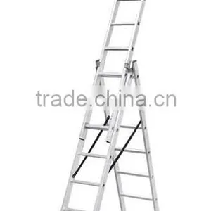 Aluminium Tool Stool Scaffold Work Platform Fold Household Multipurpose Extension Telescopic Ladder With CE/En 131 702cm thumbnail-1