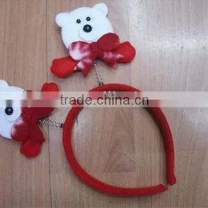 Christmas Headband With Bear Ornament thumbnail-1