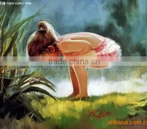 Waterproof 360gsm Pure Cotton Canvas for Modern Woman Oil Painting thumbnail-1