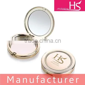 Cosmetic Round Compact Powder Case With Mirror thumbnail-1