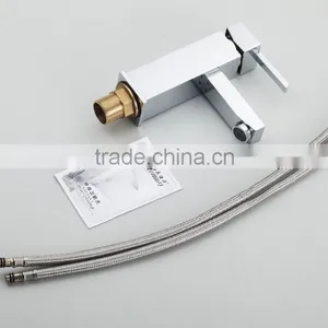 Brass Square Basin Mixer/high Grand Faucet thumbnail-2
