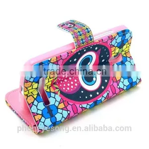PU Printed Back Cell Phone Case For HTC DESIRE 500 thumbnail-1