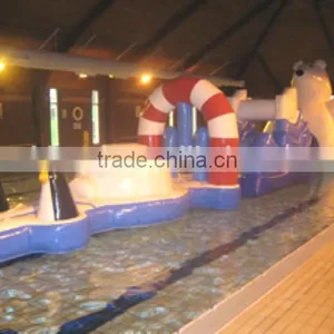 Small Cute Polo Bear Inflatable Water Aqua Track thumbnail-4