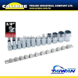 CALIBRE 12pc 6PT 3/8"Dr Deep Socket Set thumbnail-1