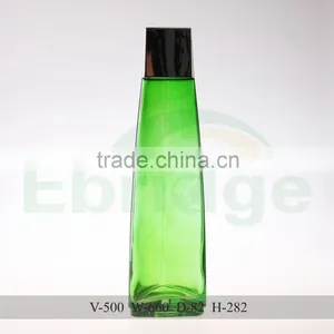 500ml Colored Glass Triangle Shape Vodka Liquor Alcohol Bottles thumbnail-1