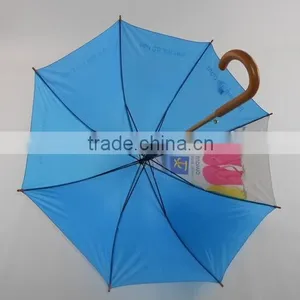 23 Inches Custom Made Wooden Handle Rain Umbrella for Sale thumbnail-4