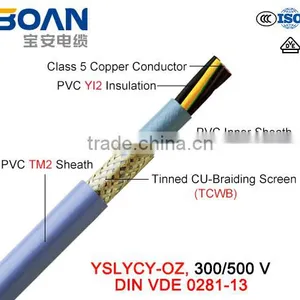 Yslycy-Oz Control Cable 300/500v Flexible Cu/pvc/pvc/tcwb/pvc VDE 0281-13 thumbnail-1