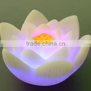 Multi-color LED Lotus Flower Light thumbnail-1