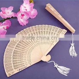 Sandalwood Cut Out Fan Wedding Favor thumbnail-1